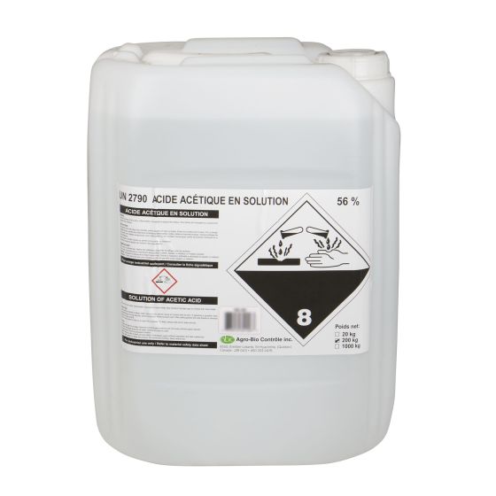 Acide acétique, 200 kg, 56 %