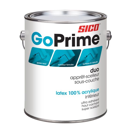 GoPrime Primer-Sealer Undercoater - Duo - 100% Acrylic Latex - Interior - White