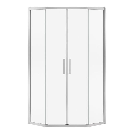 Sliding Shower Door - Radia - 38" x 38" - Tempered Glass