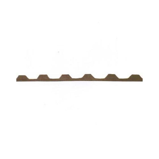 Tuftex wood closure strip for undulated roof