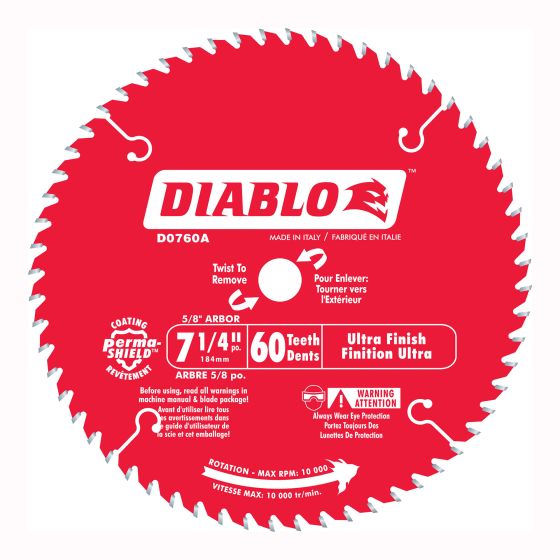 Diablo fine finish circular blade