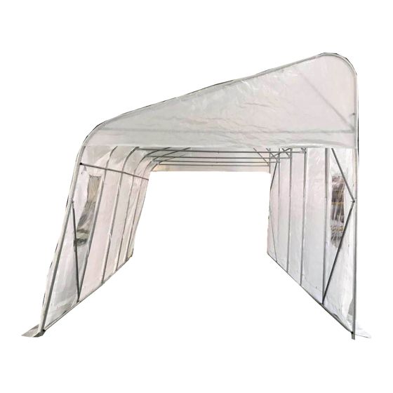 Car shelter off wall 10'6" x 20' x 7'