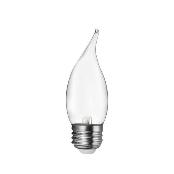 Ampoule DEL à filament, type C, blanc doux, givré, 5,5 W