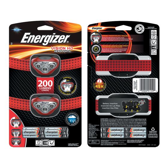 Energizer Vision HD head light.