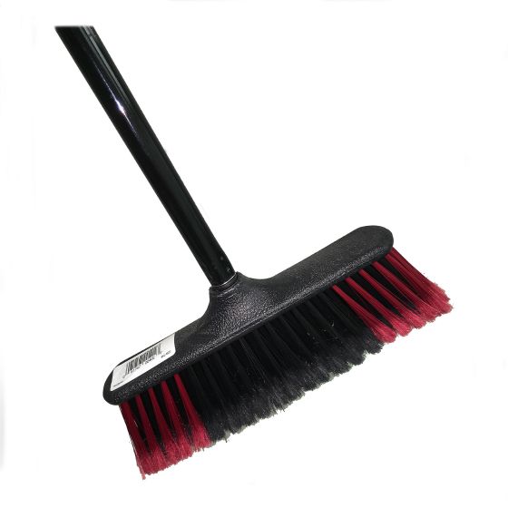 Magnetic upright broom