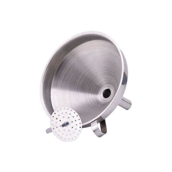 Funnel with strainer