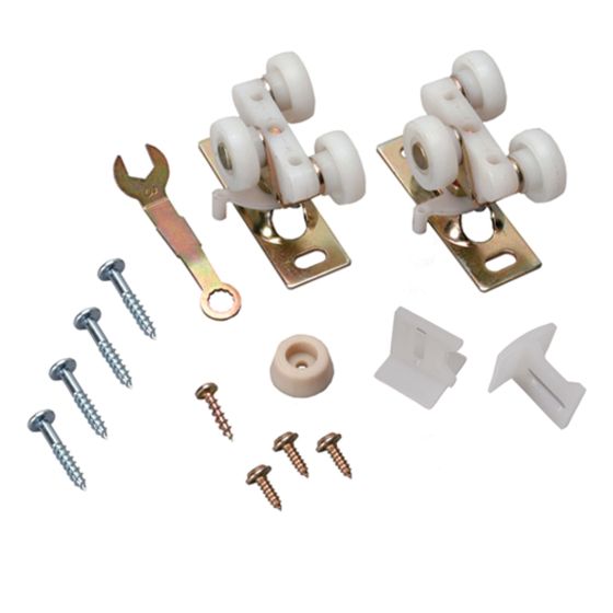 Retractable door hardware kit