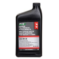 Huile synthétique pour moteur à 4 temps, SAE OW-30, 946 ml