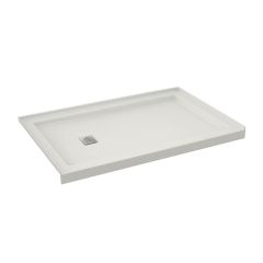 Shower Base - B3Square - 59 7/8" x 35 7/8" -  Left Drain - White