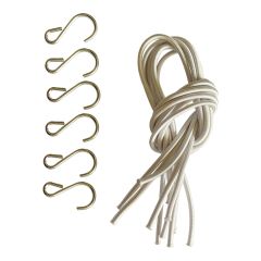 Set of door elastics for car shelter