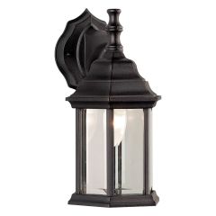 Outdoor Wall Light - 6.25" x 12" x 8" - Black