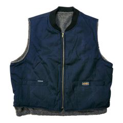 Veste doublée de simili-mouton, marine, grandeur Moyen