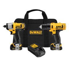 Cordless Drill/Driver and Impact Driver Combo Kit - 12 V