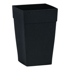 Self-Watering Harmony Tall Planter -  12" x 18" x 12" - Black