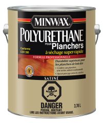 Vernis polyuréthane pour plancher, satin, 600 pi², 3,78 l