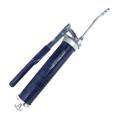 Pistolet graisseur Premium robuste à action levier, 4 500 psi, 14 oz, bleu/argent