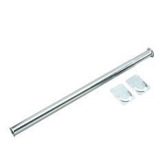 Adjustable Closet Rod with Separated Ends - Zinc - 48"-72"