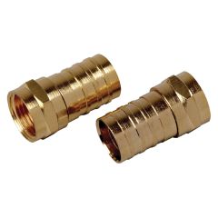 F Connector Crimp-On - 2/Pkg