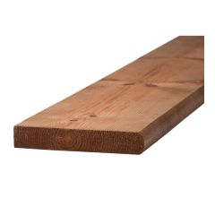 Marche en bois traité brun, 36"