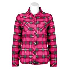 Checked Flannel Shirt for Women - Red - Size Small