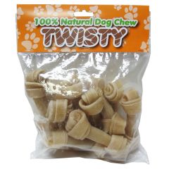 Raw Leather Bone - Natural - 4.5" - 10/Pkg