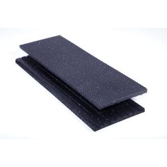 Rubber step cover – Non-Slip - Black - 10" x 36" x 3/4"