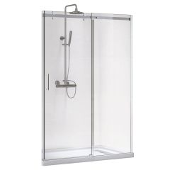 Celebration Rectangular Shower Kit - Chrome - 60" x 32" x 79" - Alcove Installation