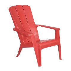 Chaise Adirondack Contour, rouge