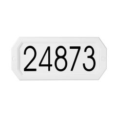 Econo address plate - White - 11 1/2" x 5 1/4"