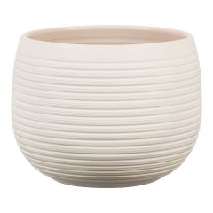 Cache-pot, Linara, intérieur, rond, crème, 16 cm