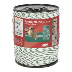 Fil Premium Line pour clôture électrique, blanc/vert, , 400 kg, 400 m