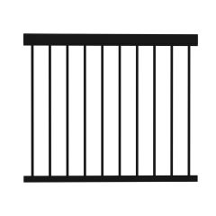 Legacy Pool Railing - 48" x 59" - Black