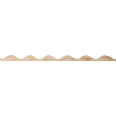 Tuftex wood closure strip for undulated roof