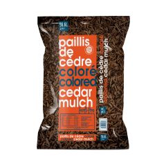 Cedar Mulch - 56 l - 2 ft² - Dark Brown