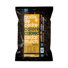 Paillis de cèdre, 56 l, 2 pi², noir