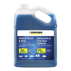 Vehicle wash and wax for pressure washer