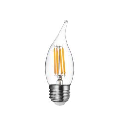 Ampoule DEL à filament, type C, blanc doux, claire, 5,5 W