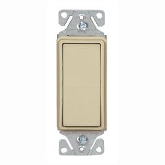 Single Pole Decorative Switch - 15 A - Ivory - 1/Pkg