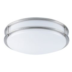 Milano LED Ceiling Fixture - 12" - 15 W - 3000 K - Chrome