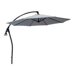 Parasol télescopique, gris, 10'