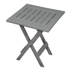 Table d’appoint pliante, 15,25" x 17", gris neutre