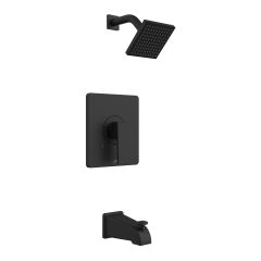 Robinet bain/douche Quadrato, noir mat