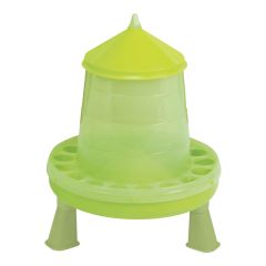 Mangeoire sur pieds en plastique pour volaille, 4 kg (8,8 lb), vert