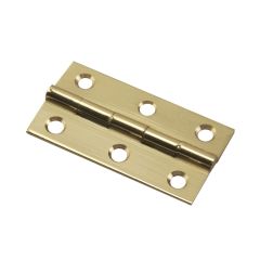 Narrow hinge - Brass - 1 1/8" x 2" - 2/Pkg