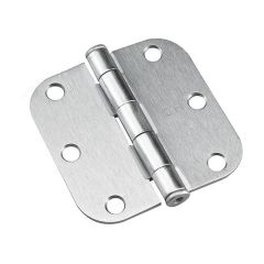 Door hinge - Brushed chrome - 3" - 2/Pkg