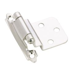 Semi-Concealed Self-Closing Hinge - Chrome - 2 3/4" - 2/Pkg