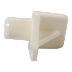 Support à tablette en plastique, blanc, 6 mm x 15 mm x 10 mm, 8/pqt