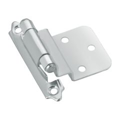 Semi-Concealed Self-Closing Hinge - Brushed nickel - 2 3/4" - 2/Pkg