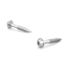 Zinc-Plated Wood Screws - Pan Washer Head - 1 1/8" - 100/Pkg