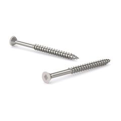 Wood Screws - Flat Colored Head - Zinc - 1" - 9/Pkg